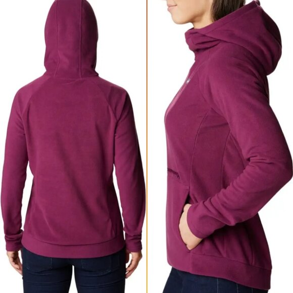 COLUMBIA All Peak Hooded Fleece Pullover - Picture 9 of 11